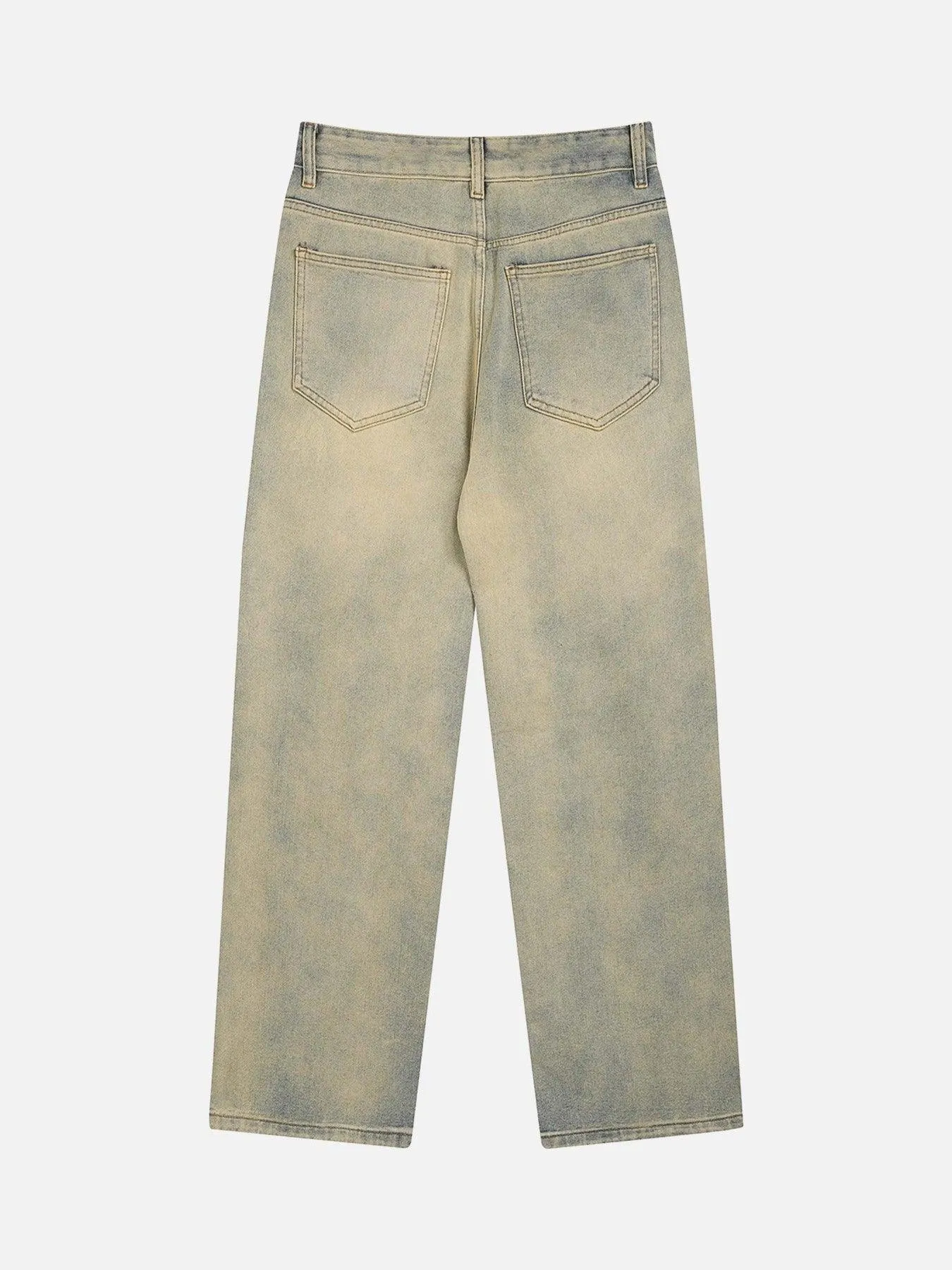 1984 American Embroidered Straight-leg Jeans - 1651