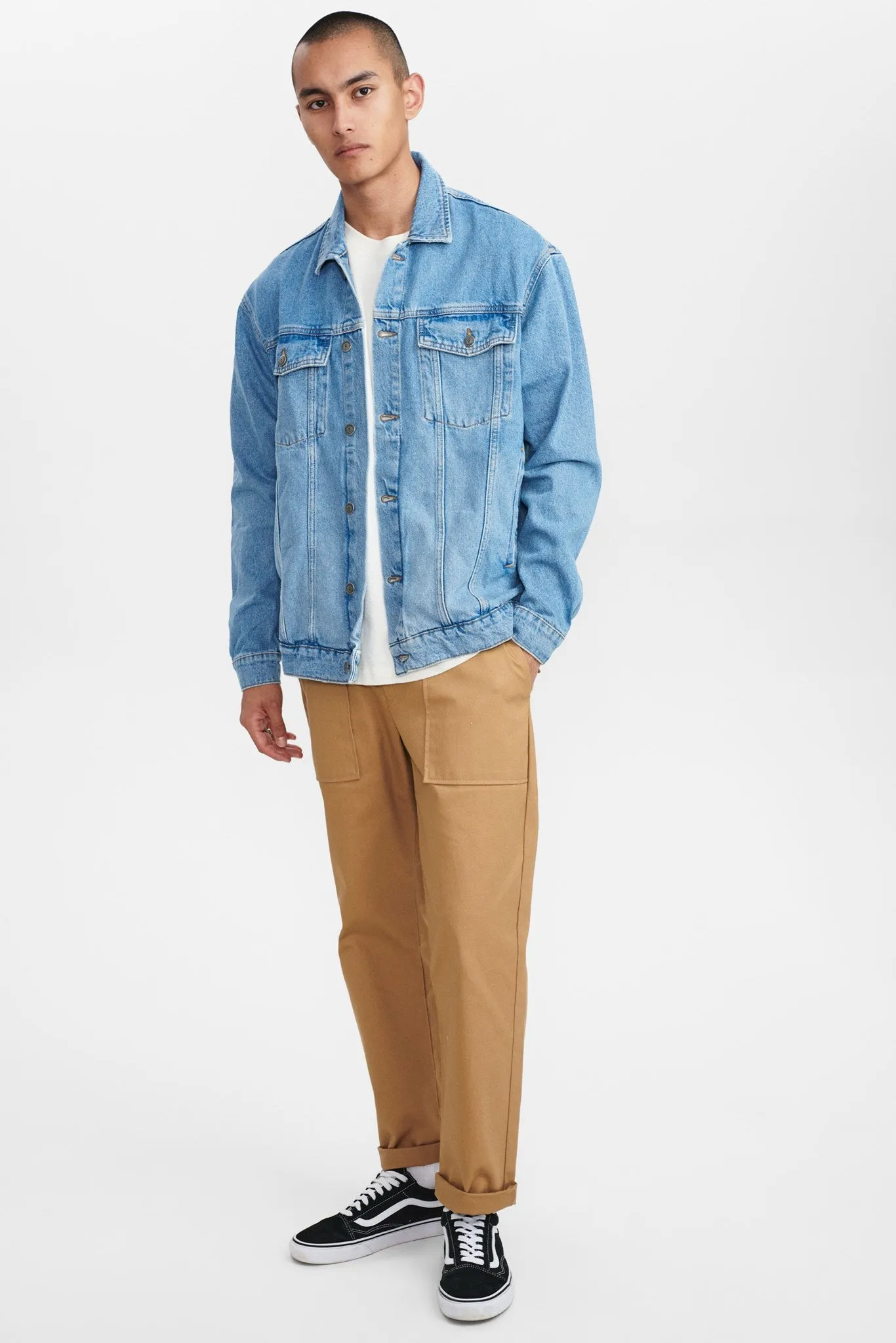 AKKARSTEN DENIM JACKET - Light Blue Denim