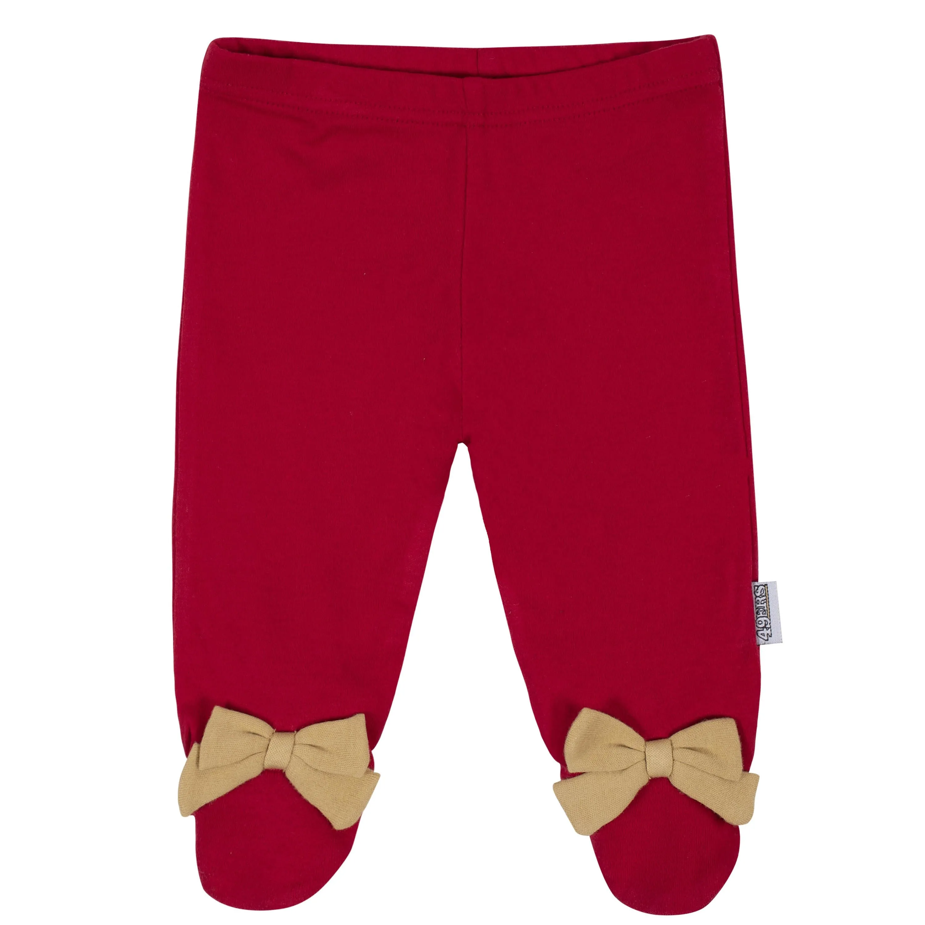 Baby Girls San Francisco 49ers 3-Piece Bodysuit, Pant, and Cap Set