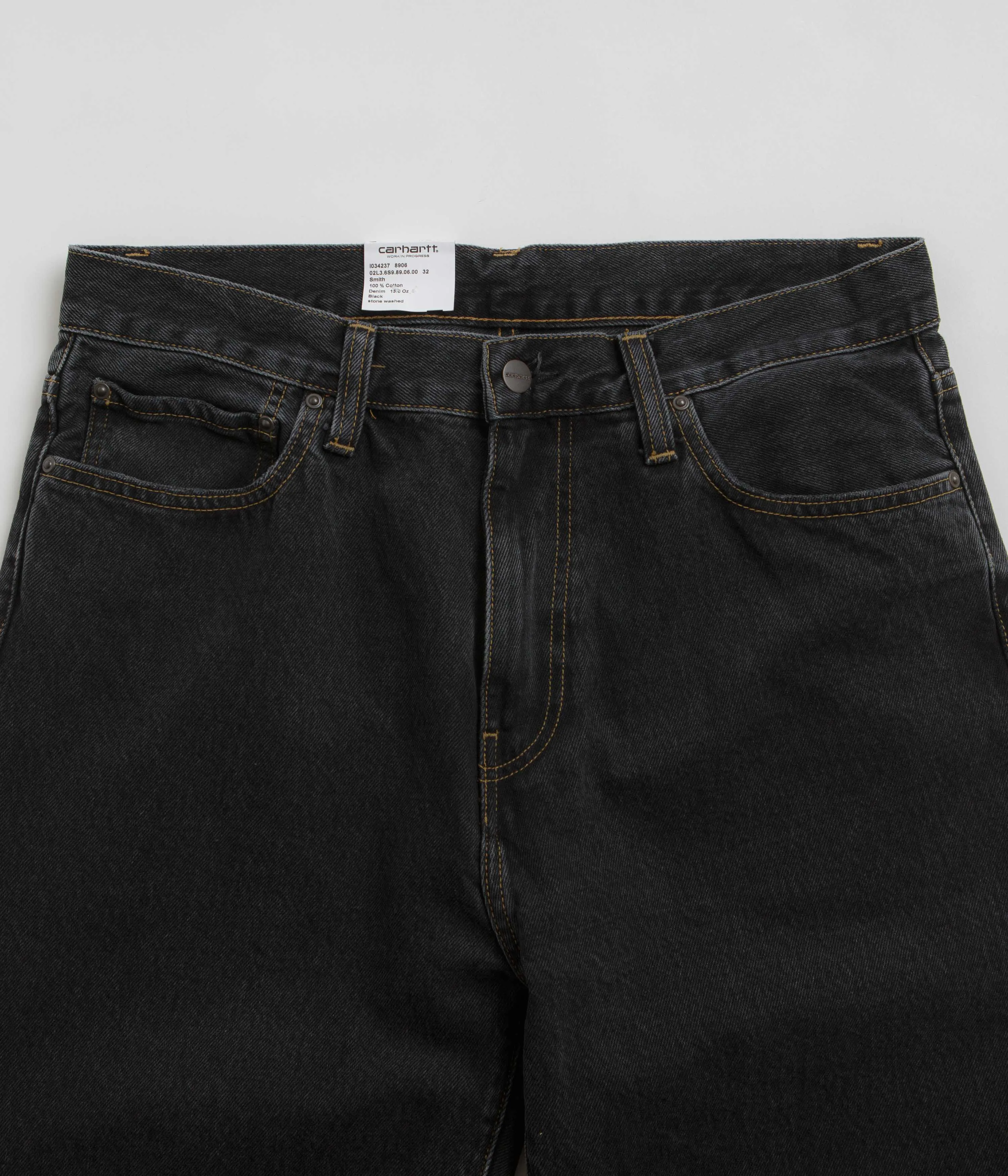 Carhartt Aaron Pants - Stone Washed Black