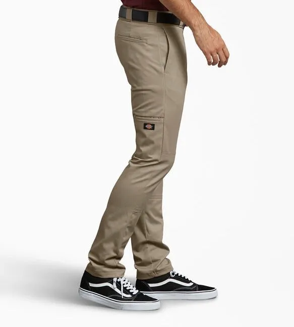 Dickies Double Knee Skinny Work Pants (Desert Khaki) WP811DS