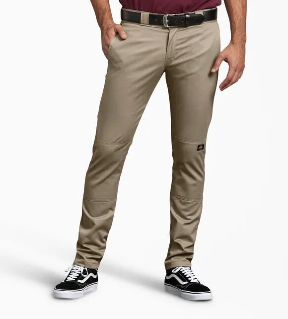 Dickies Double Knee Skinny Work Pants (Desert Khaki) WP811DS