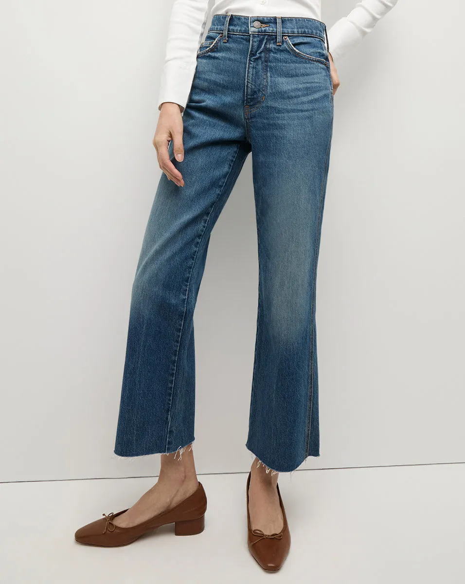 Dylan Straight-Leg Raw Hem Jean