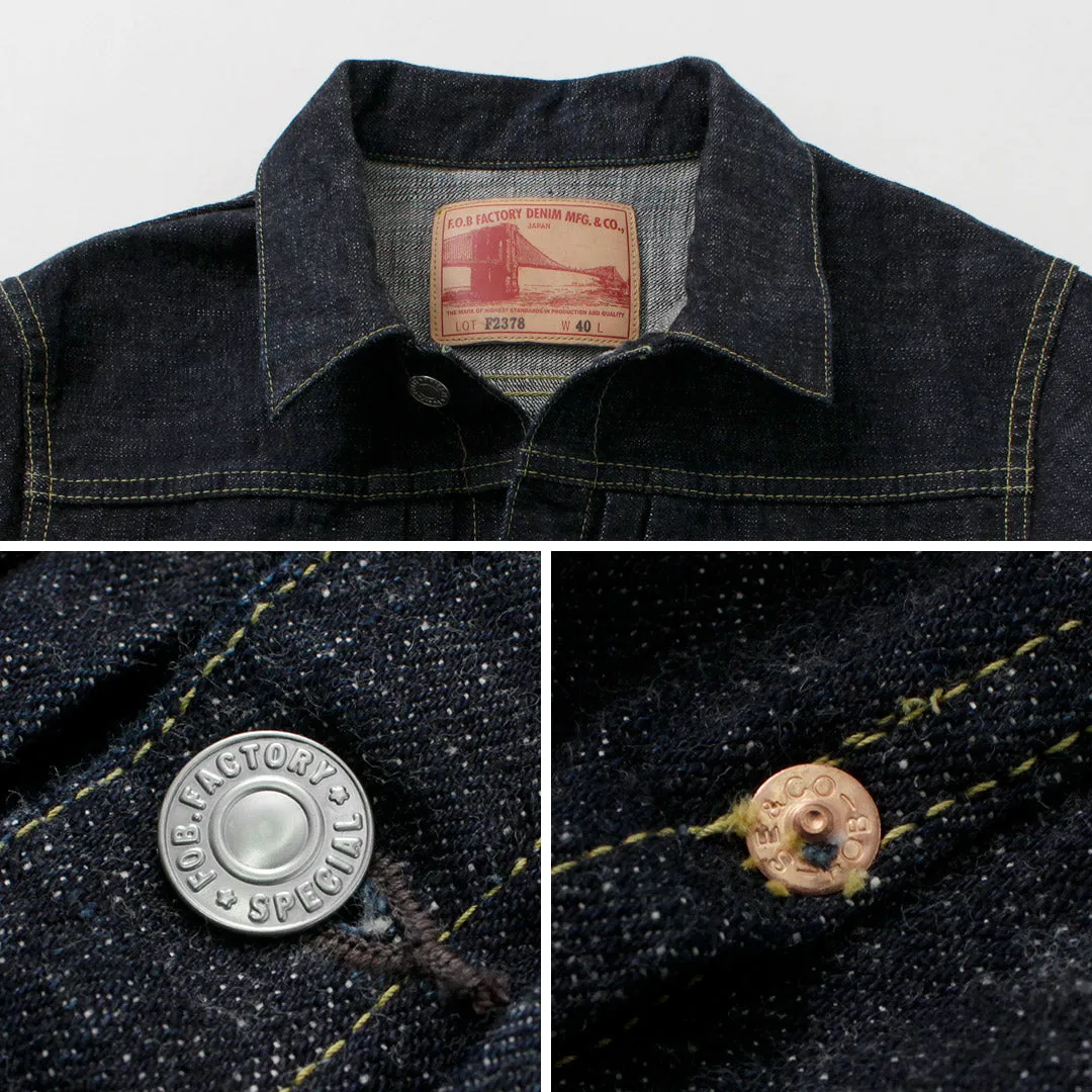 FOB FACTORY / F2378 G3 Selvedge denim 2ND jacket