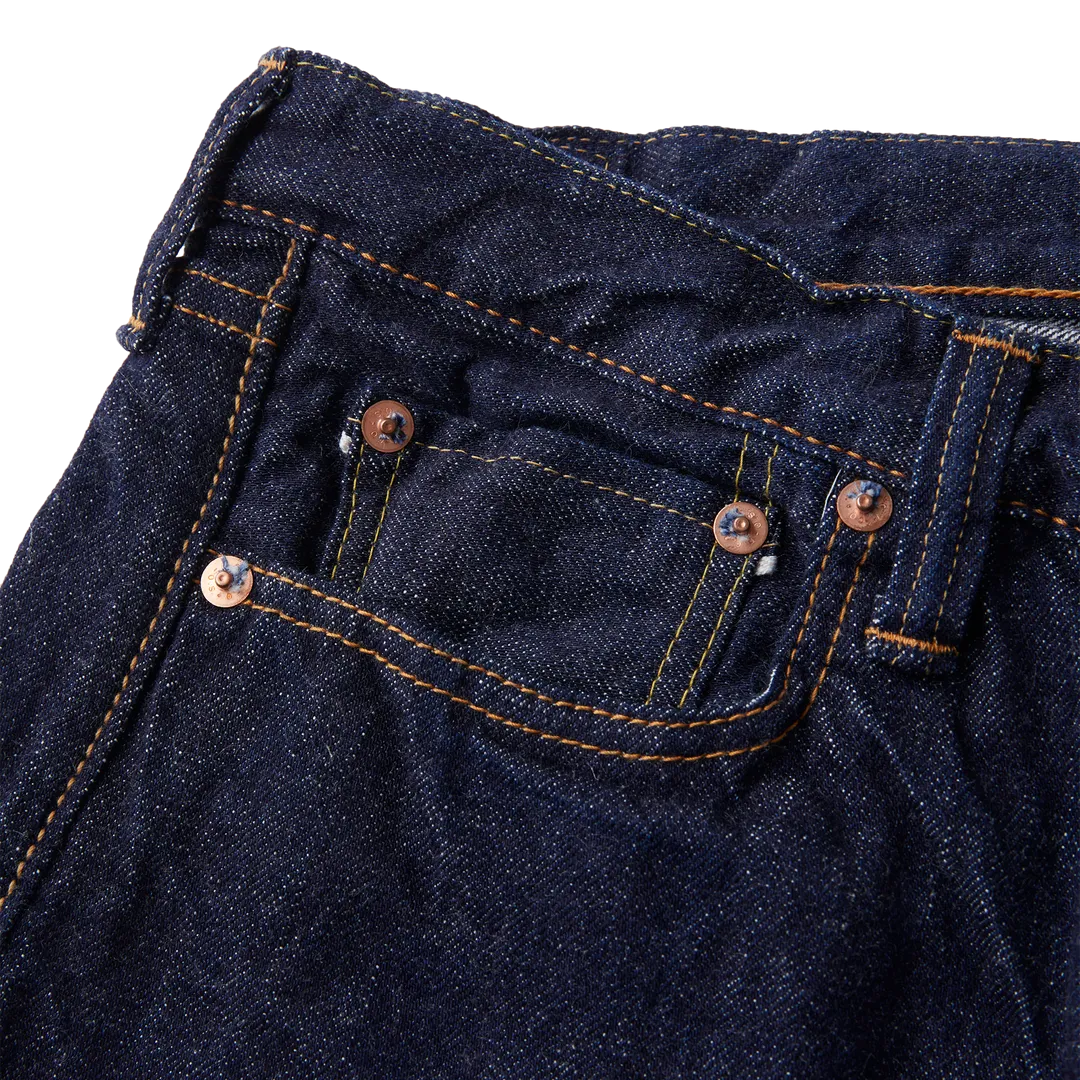 Fullcount & Co. 1108W - Slim Straight Denim - 13.7oz - Raw Indigo Blue