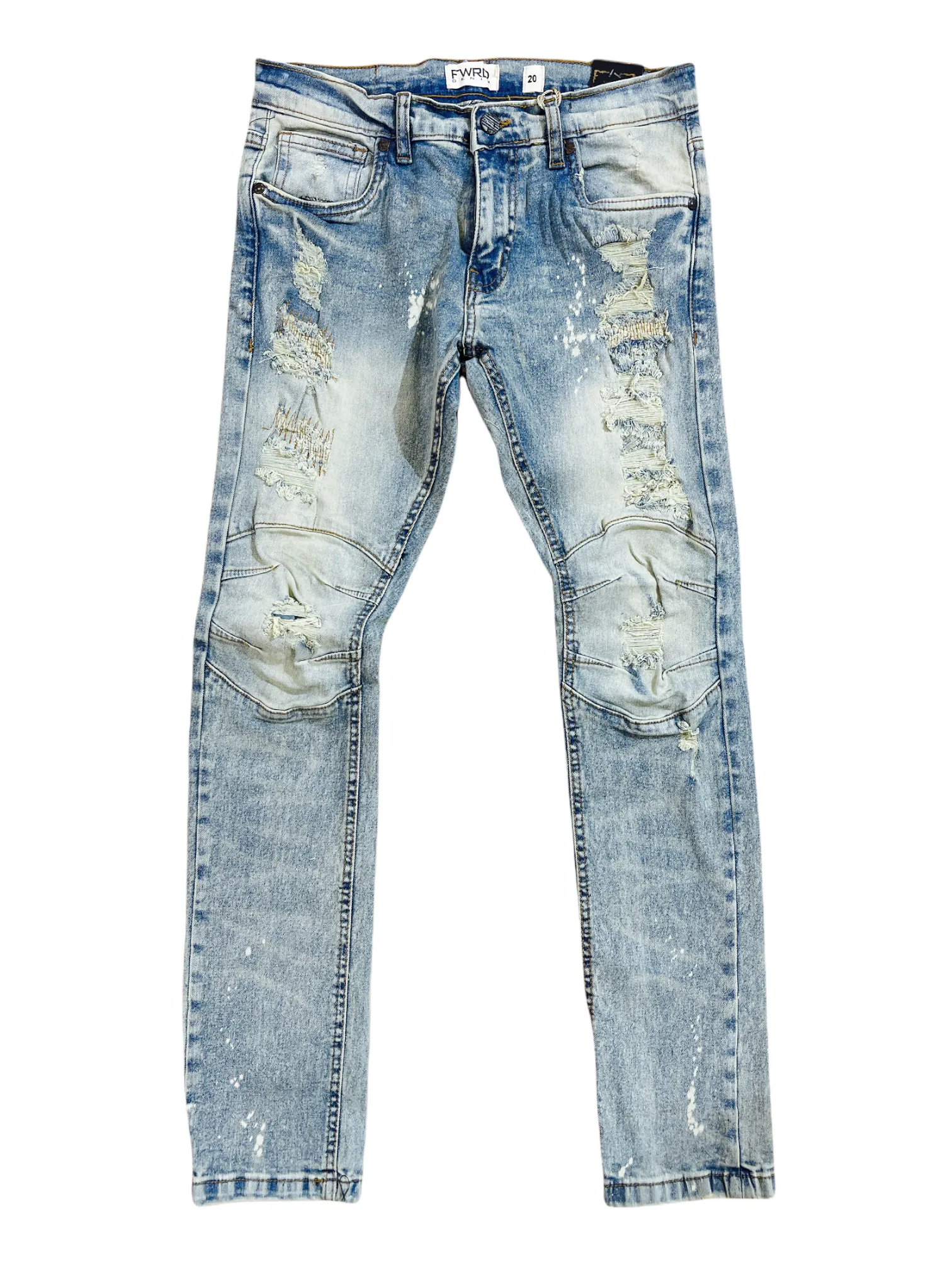 FWRD Kids 'Broken Down' Biker Denim (Lt.Tint) 33577K/LK