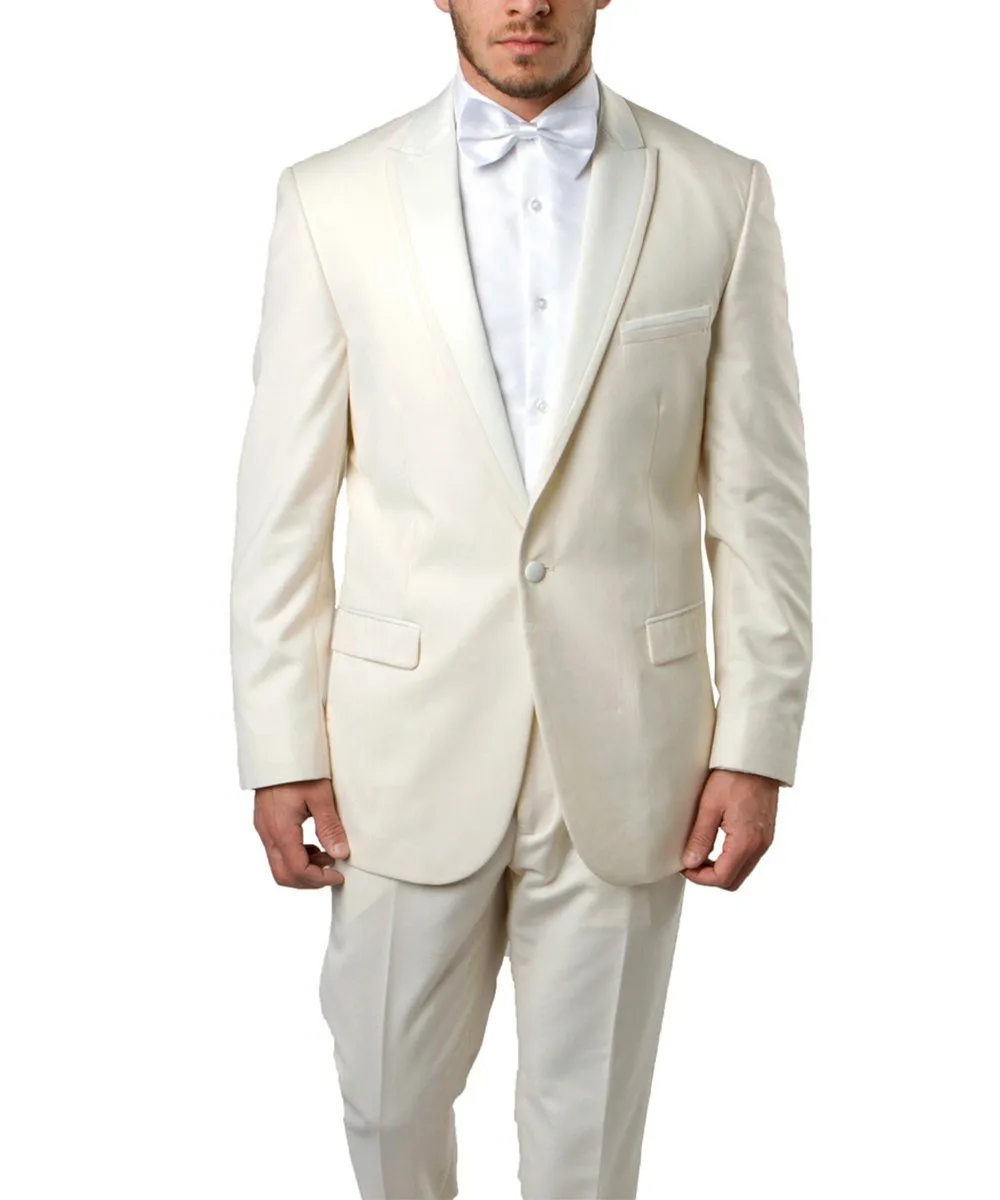 Ivory Slim Men's Tuxedo Suit