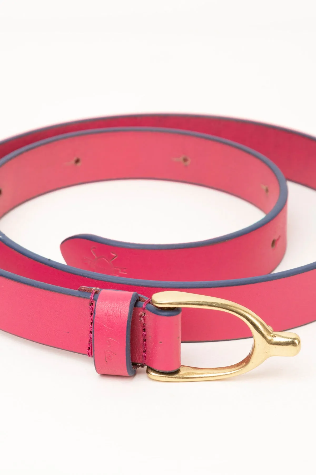 Ladies Stirrup Buckle Leather Belt