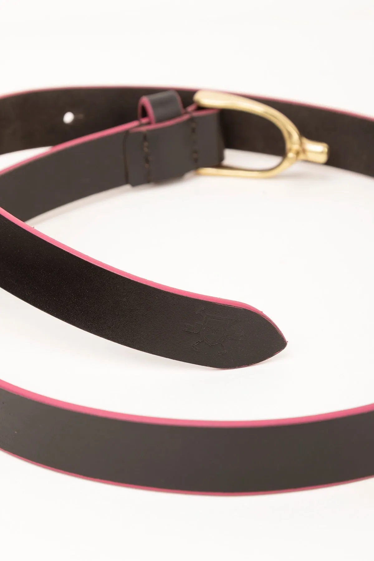 Ladies Stirrup Buckle Leather Belt