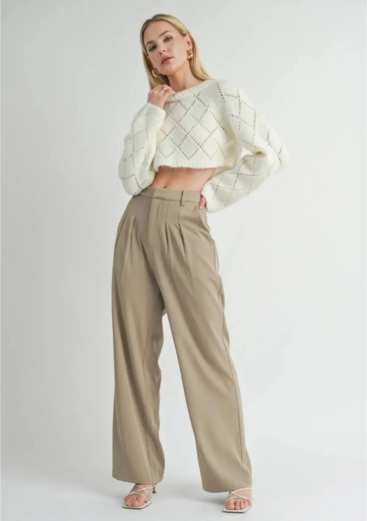 Lend Love Wide-Leg Pant - Oak