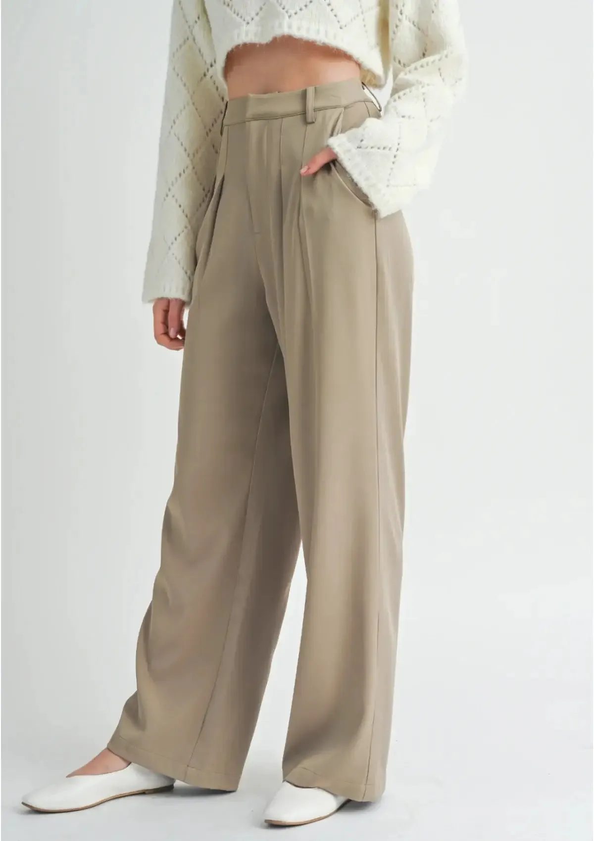 Lend Love Wide-Leg Pant - Oak