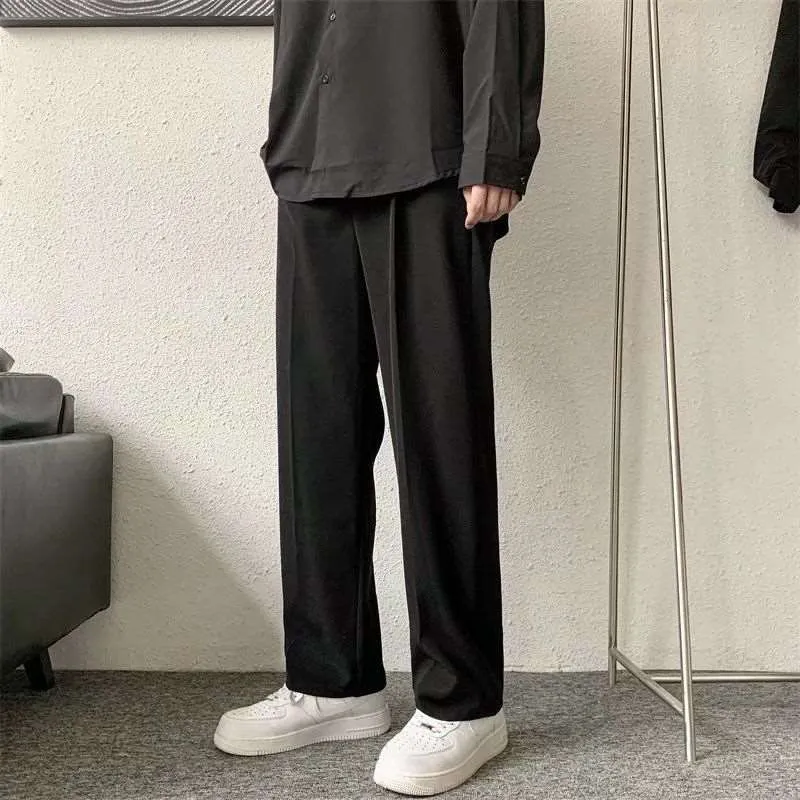 Men's Loose Straight Wide Leg Long Pants