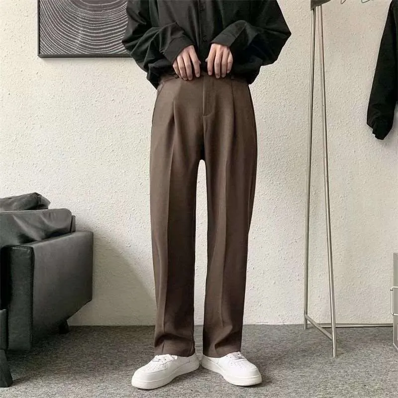 Men's Loose Straight Wide Leg Long Pants