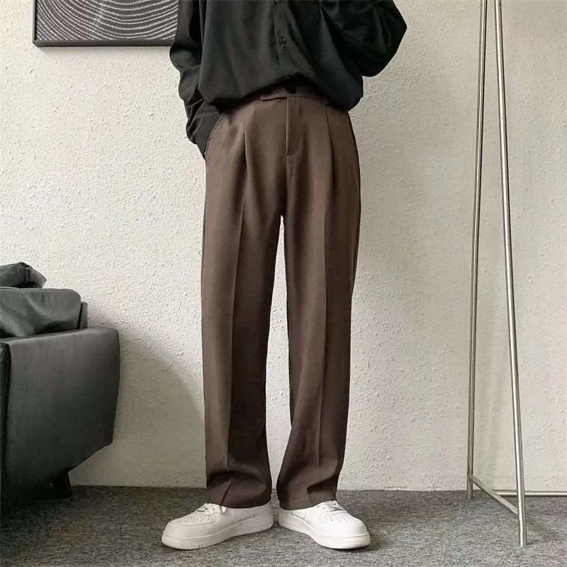 Men's Loose Straight Wide Leg Long Pants