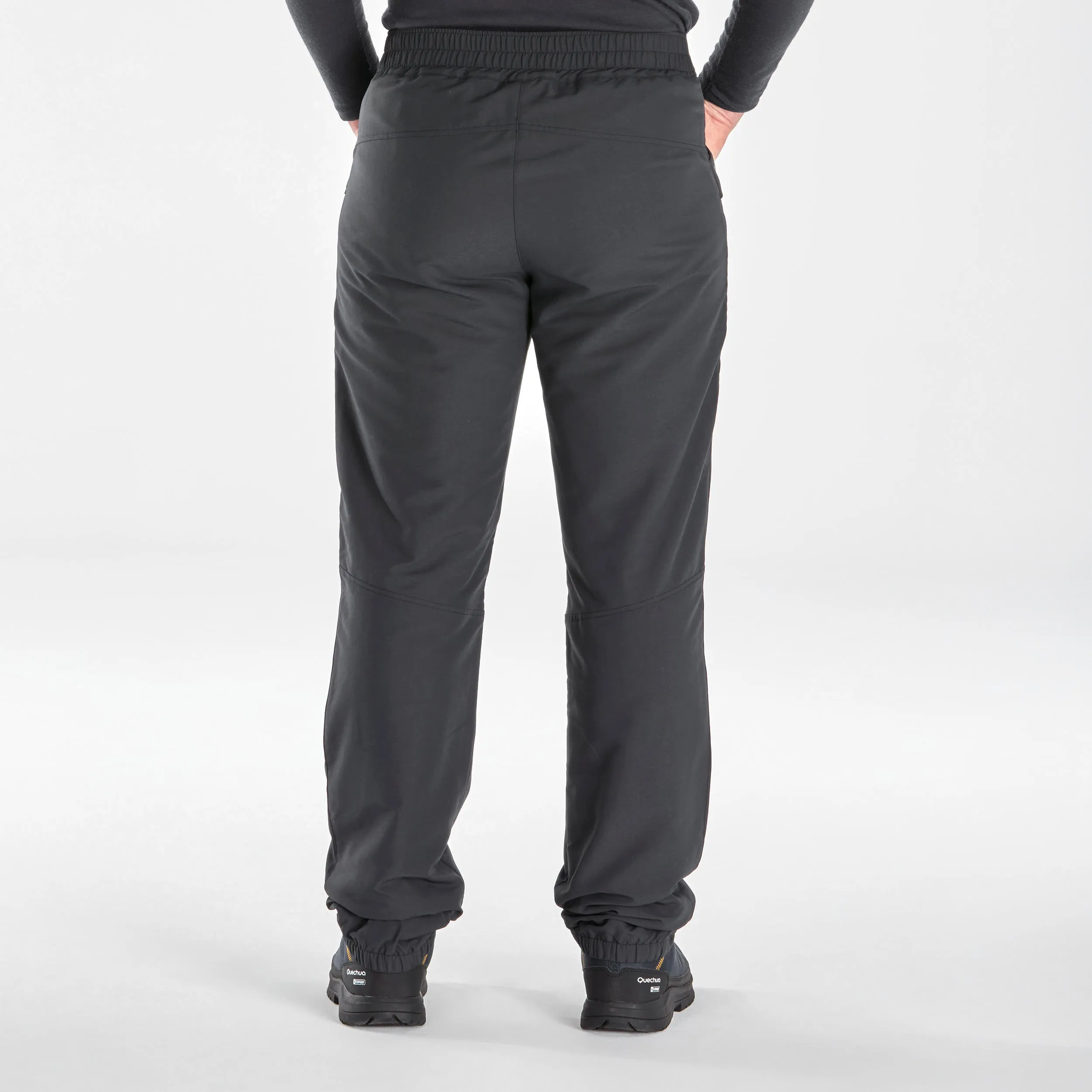 Quechua SH100 Mens Warm Black Hiking Trousers