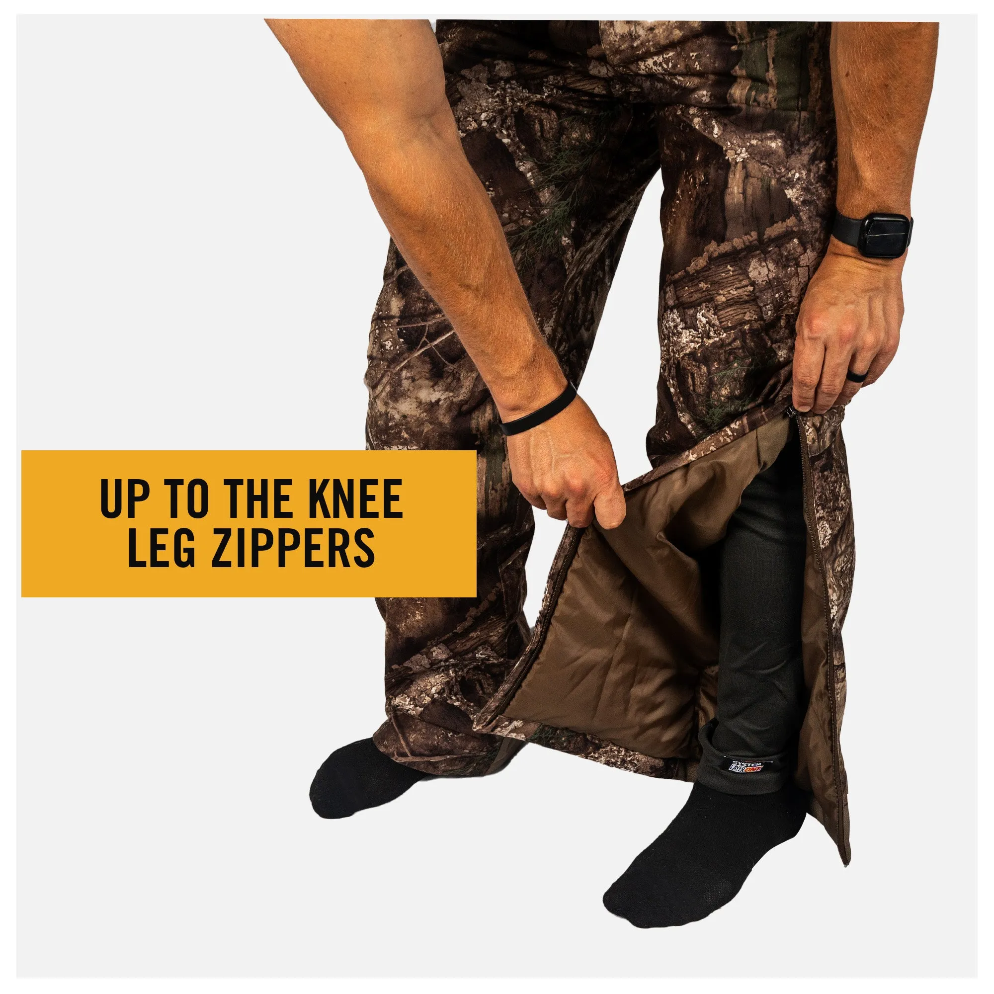 Men's Waterproof Insulated Camo Hunting Pants