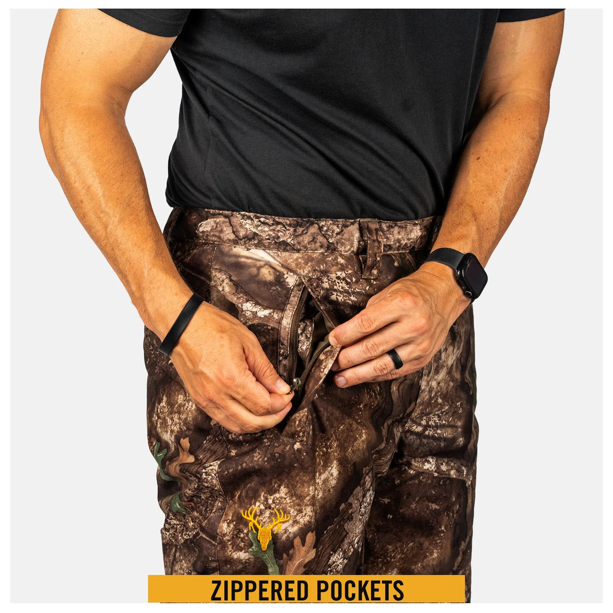 Men's Waterproof Insulated Camo Hunting Pants