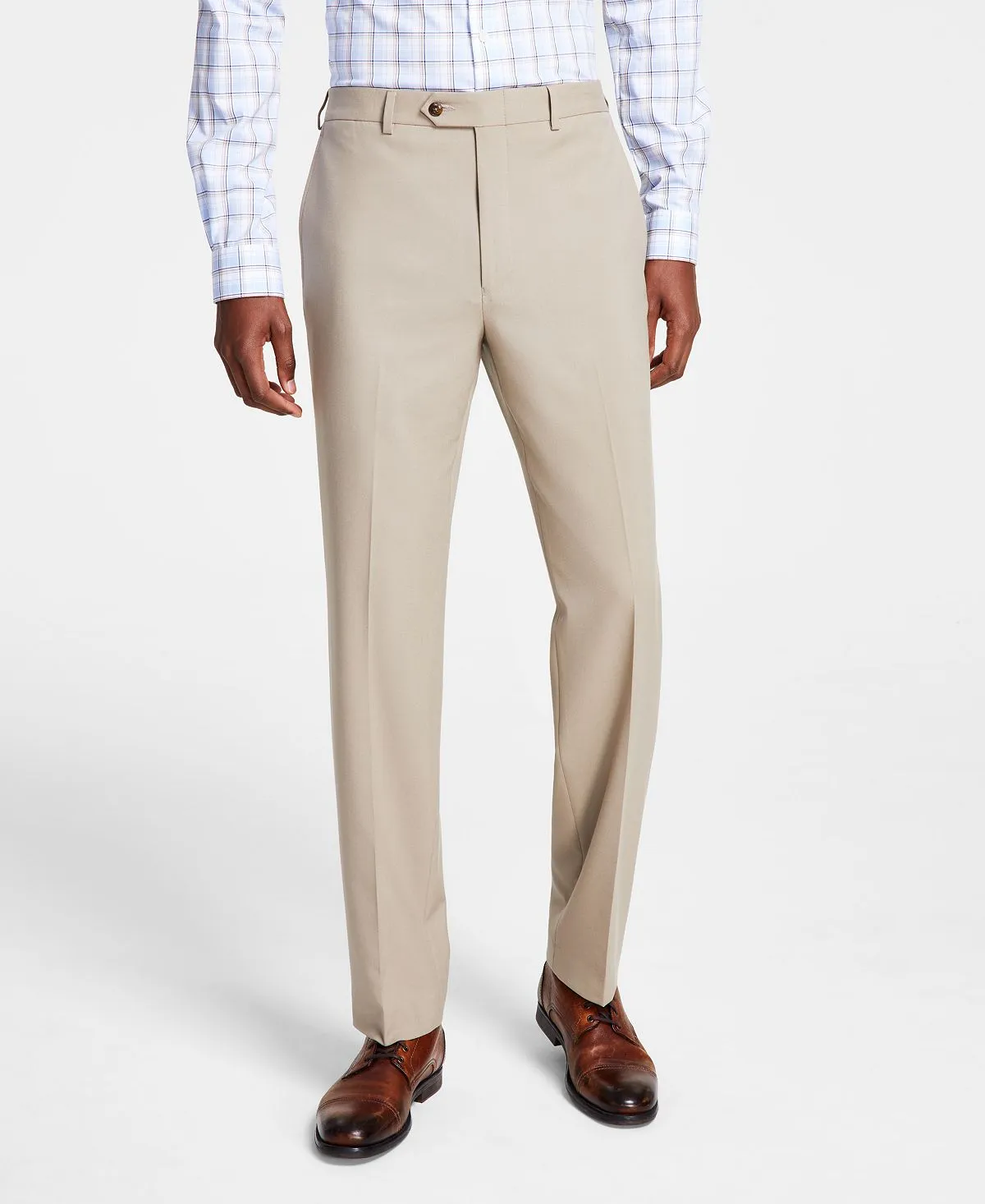 Michael Kors Men's Plain Regular Fit Trousers