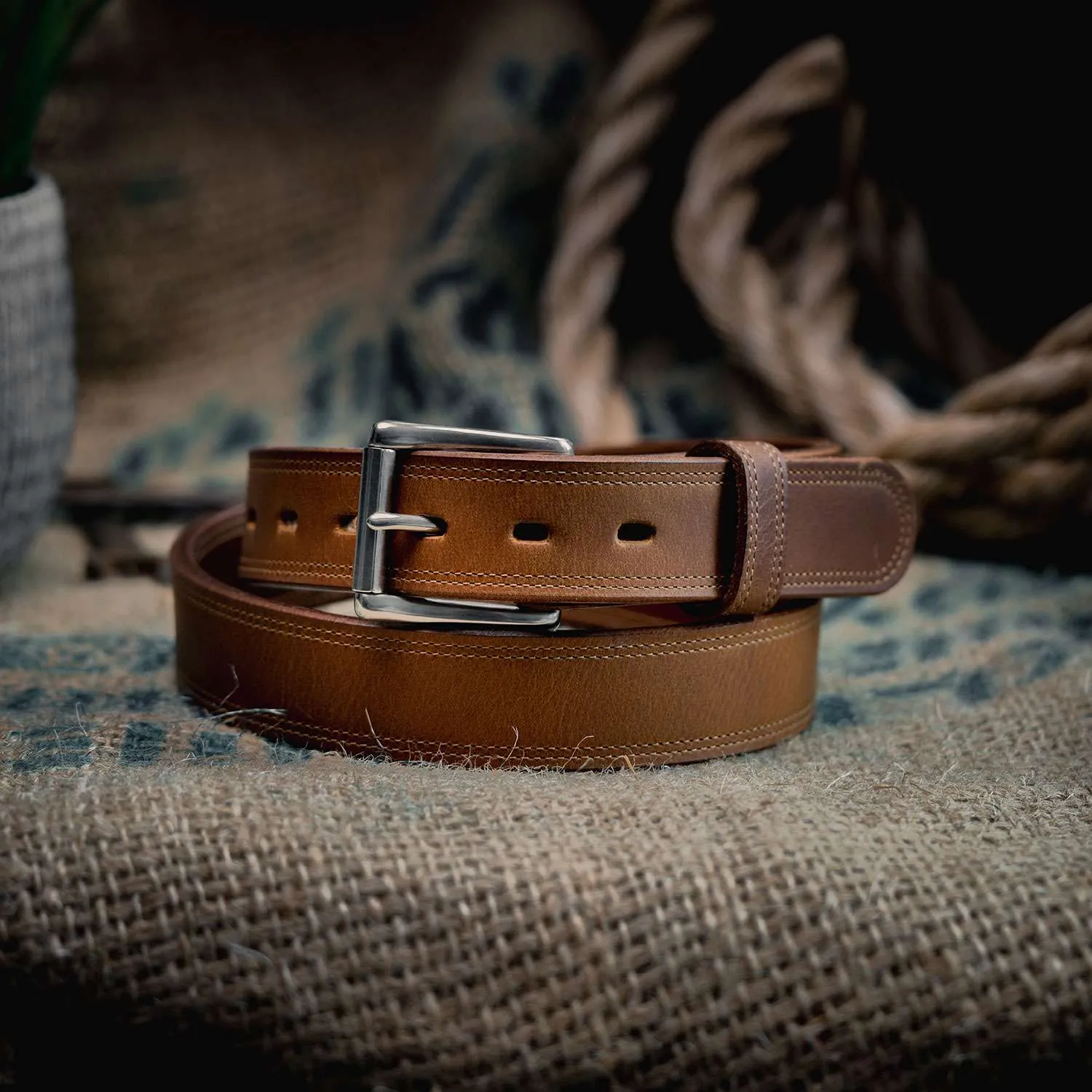 Montana Bison Belt - 1.5" - Double Layer