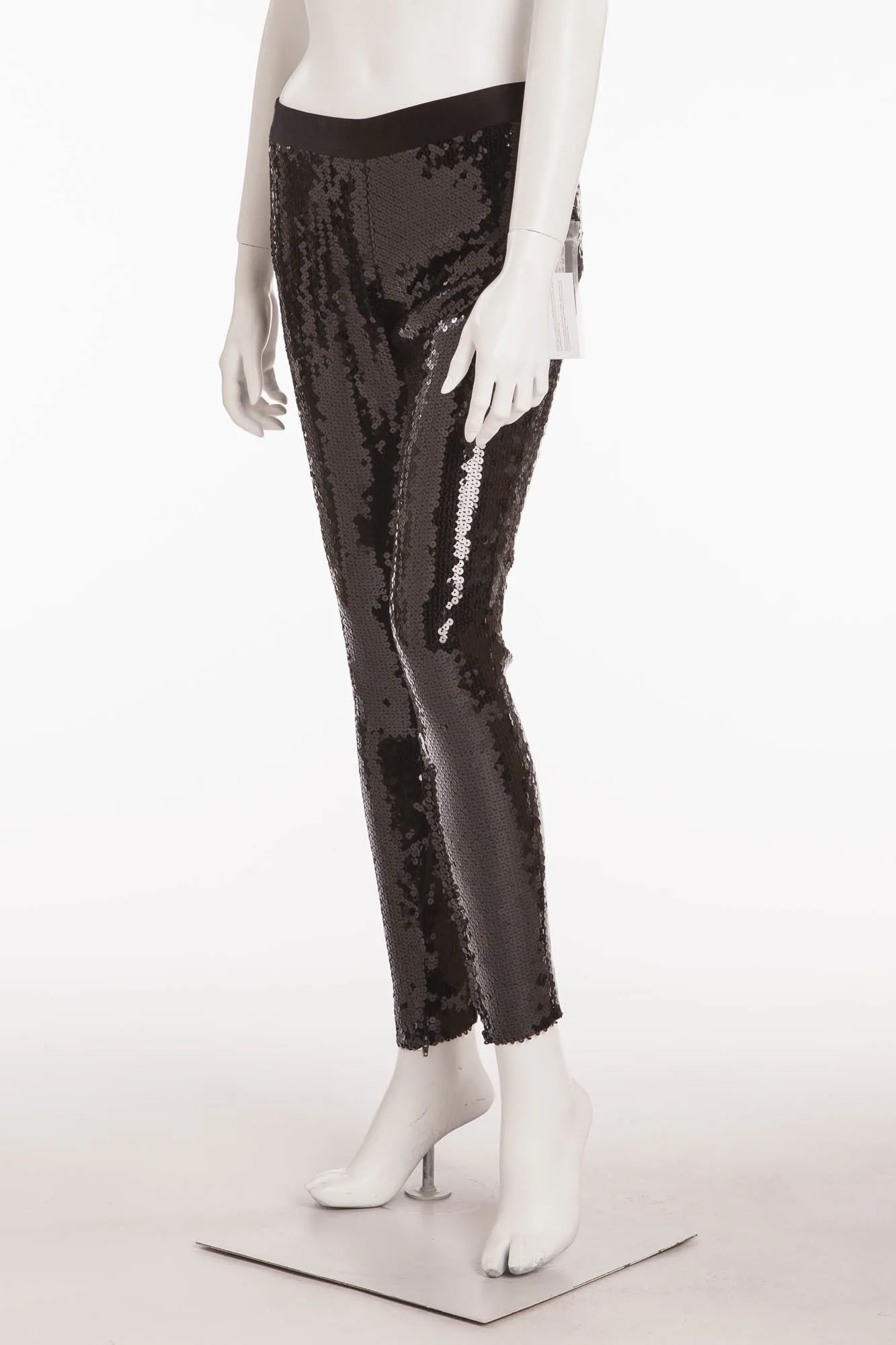 Original Alexander McQueen - Black Sequin Pants - IT 40