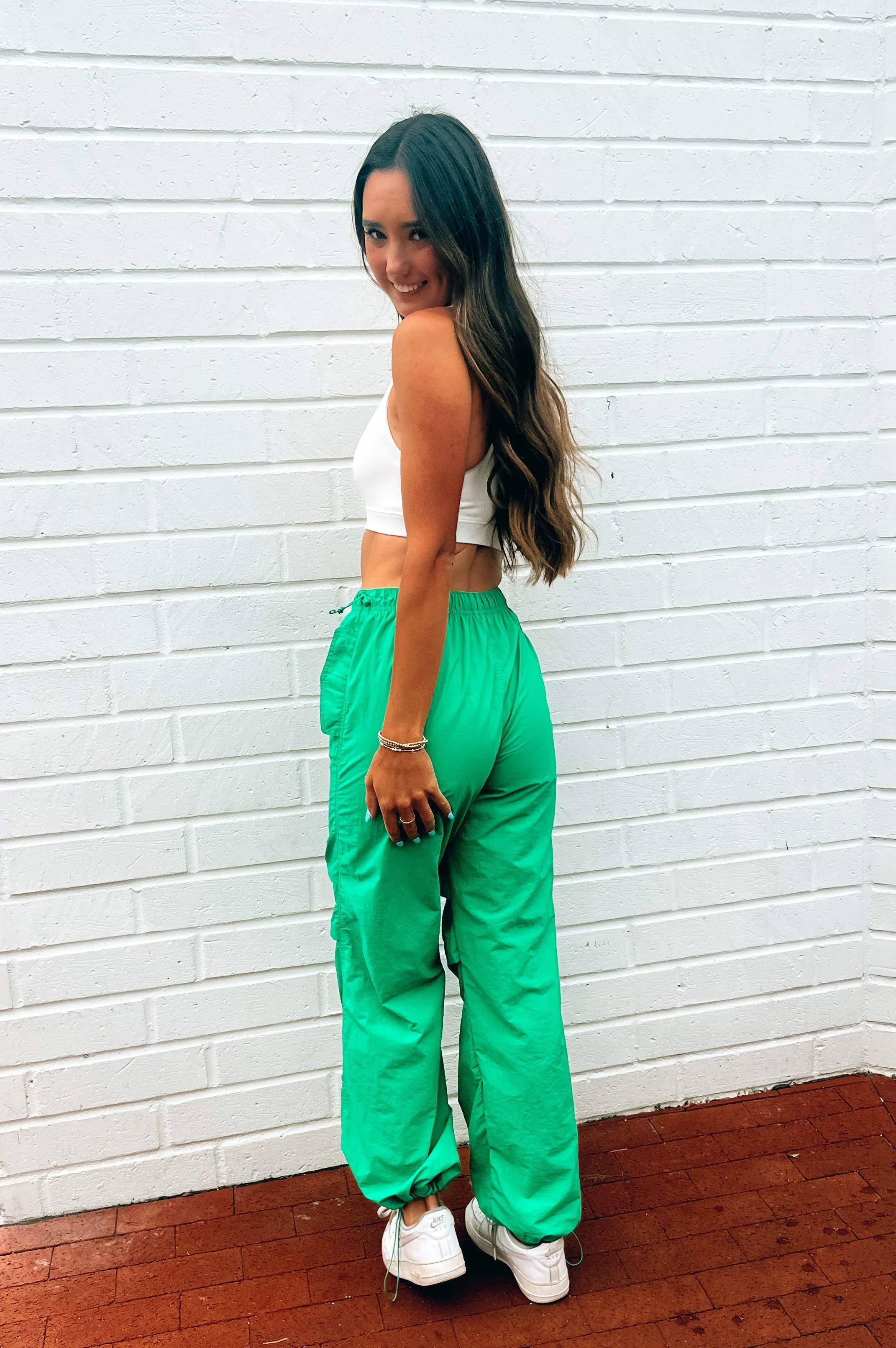 Parachute Pants Green