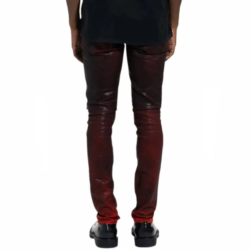 Purple Brand Molten Lava Coated Denim (Red) P001-MLCC423