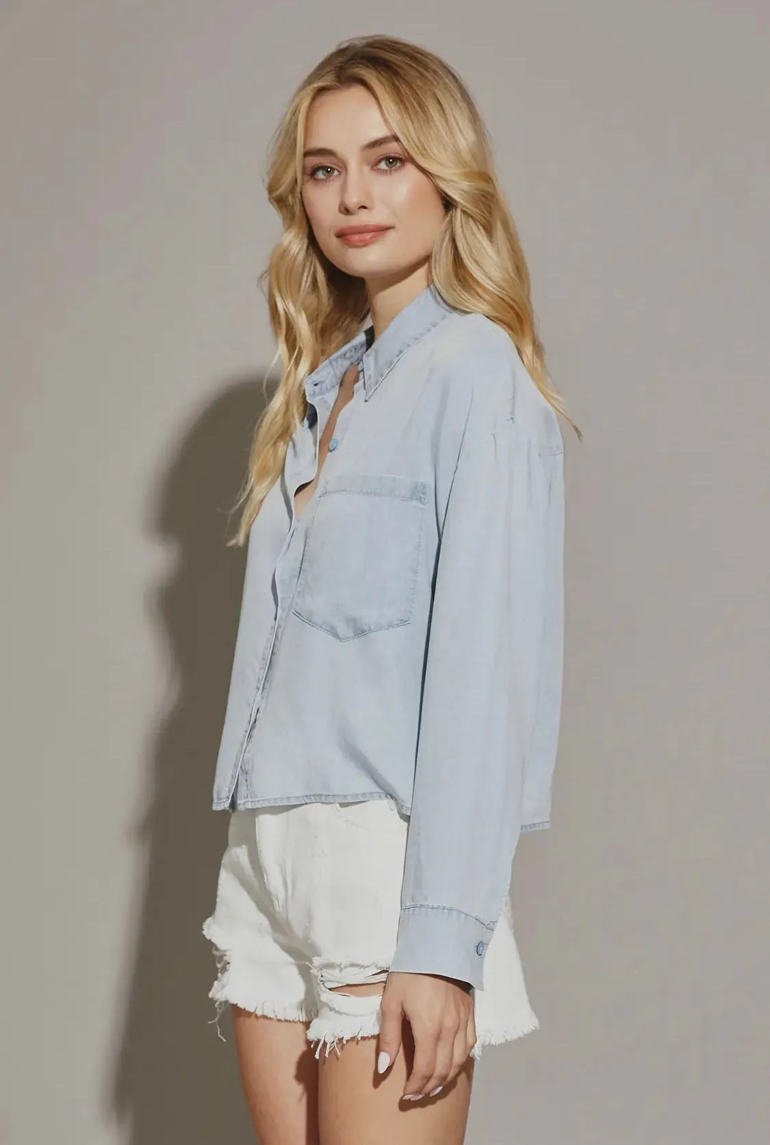 Ricky Denim Top