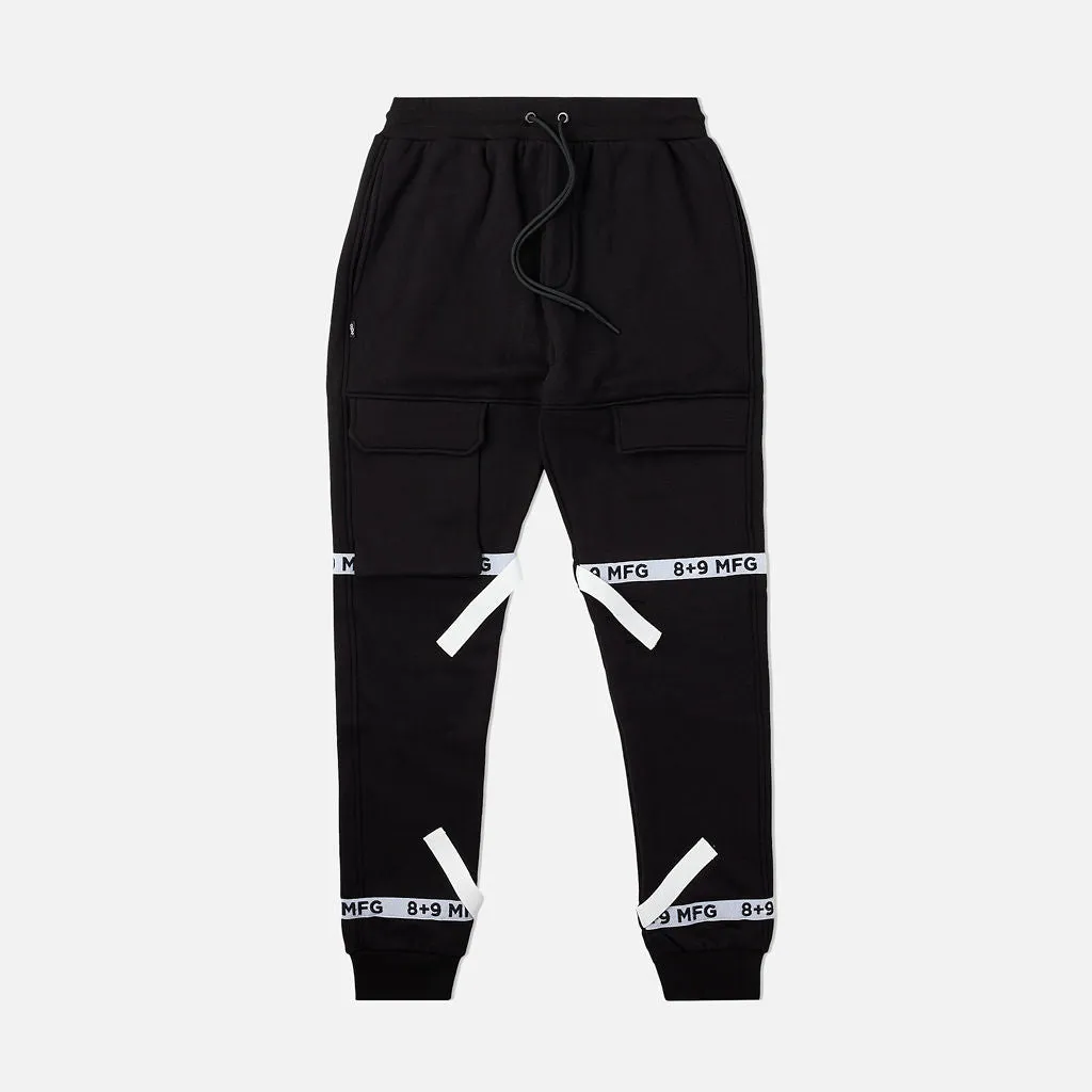 Strapped Up Slim Fleece Joggers Oreo