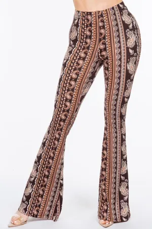 Take Me Out Tonight Paisley Flare Pants