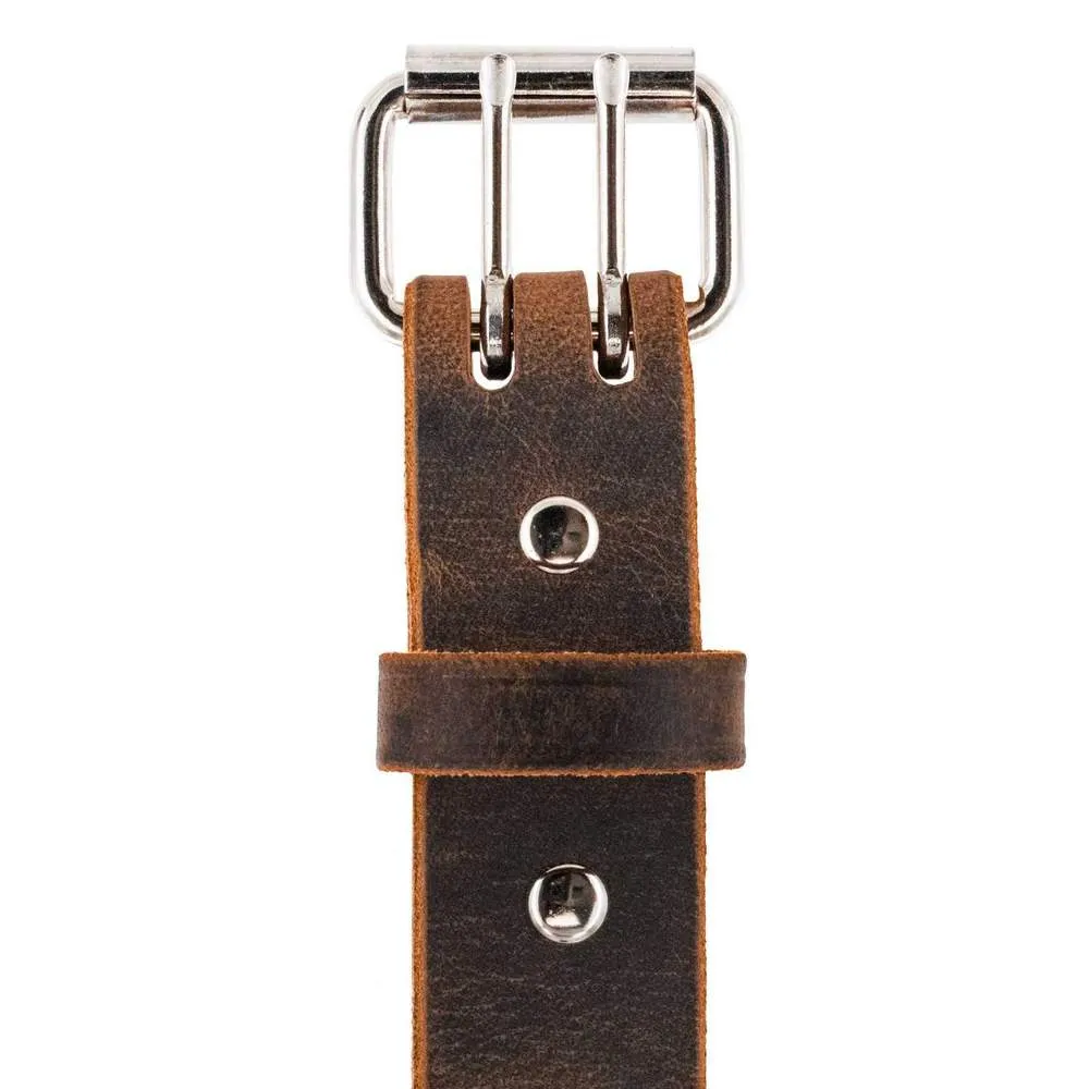 The Legend Double Prong Retro Style Jean Belt - 1.5" Width