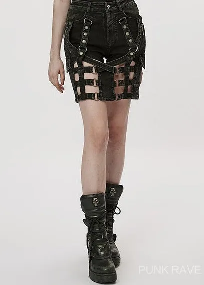 The Post-Apocalyptic Techwear Style Pantskirt Hot Girl Hot Pants