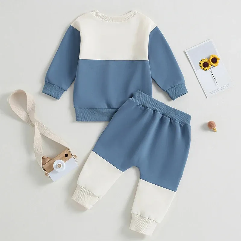 Trendy Toddler Sweatshirt And Pants Set