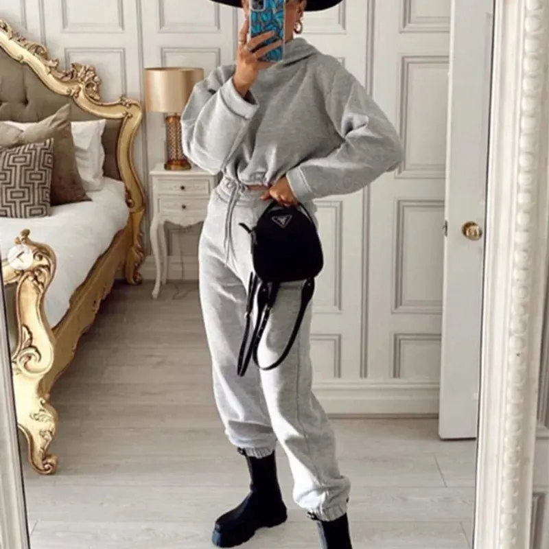 Trendy Two Piece Oversized Sports Tracksuit