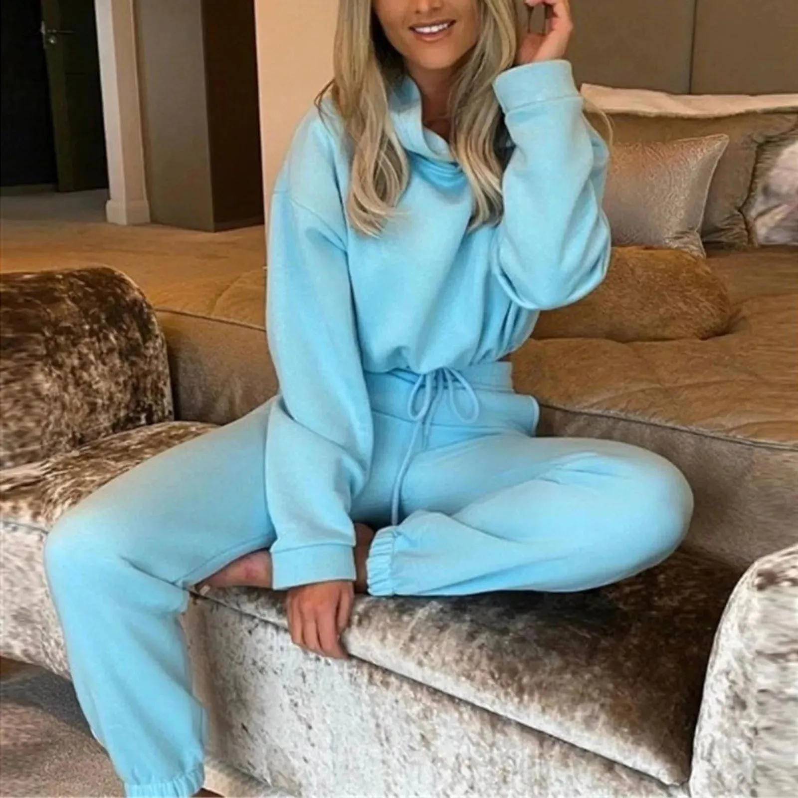 Trendy Two Piece Oversized Sports Tracksuit