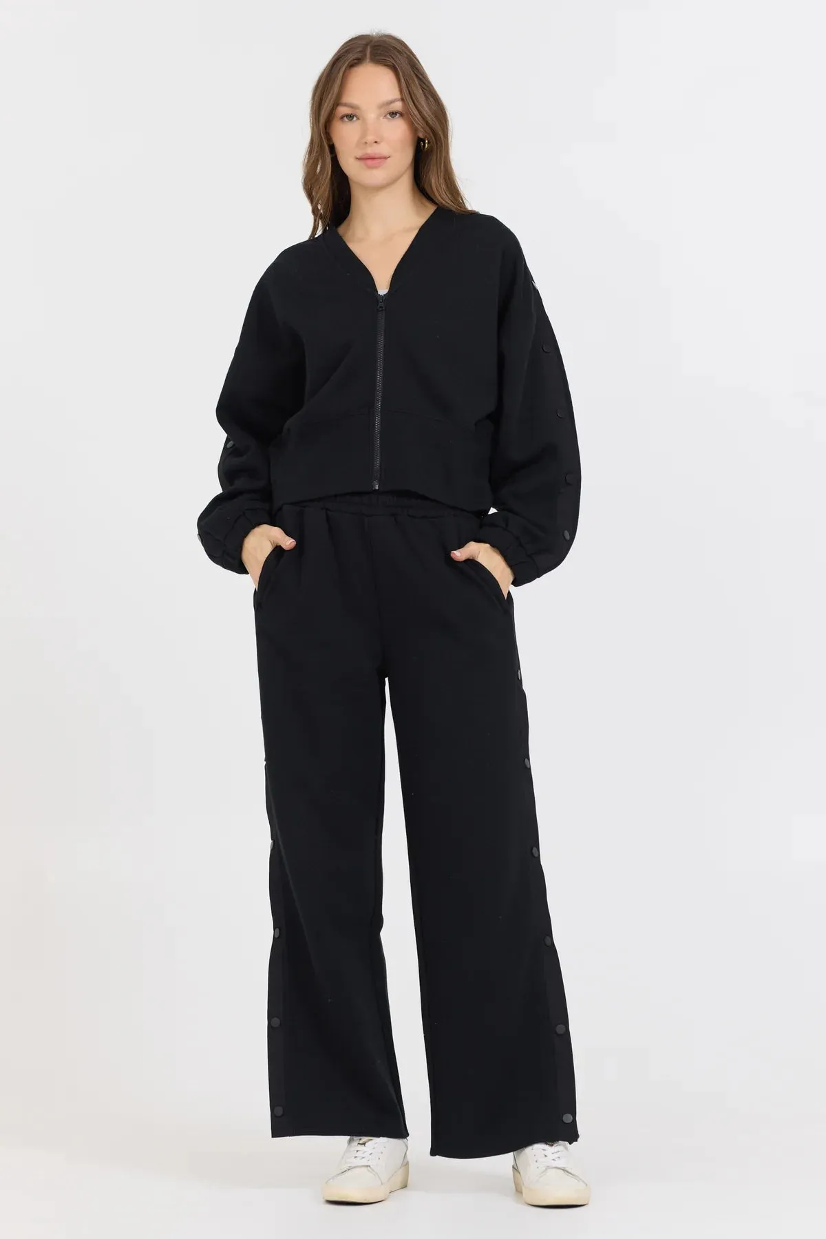 Vintage Havana Fleece Snap Pant