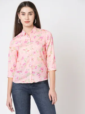 Women Floral Printed Slim Fit Shirt