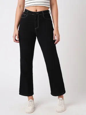 Women High-Rise Relaxed Straight Fit Jeans