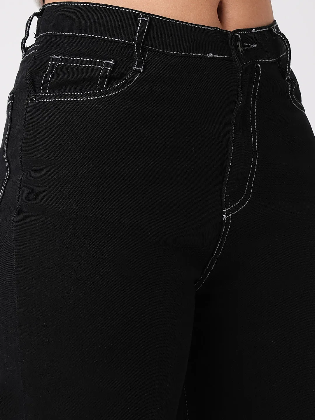 Women High-Rise Relaxed Straight Fit Jeans